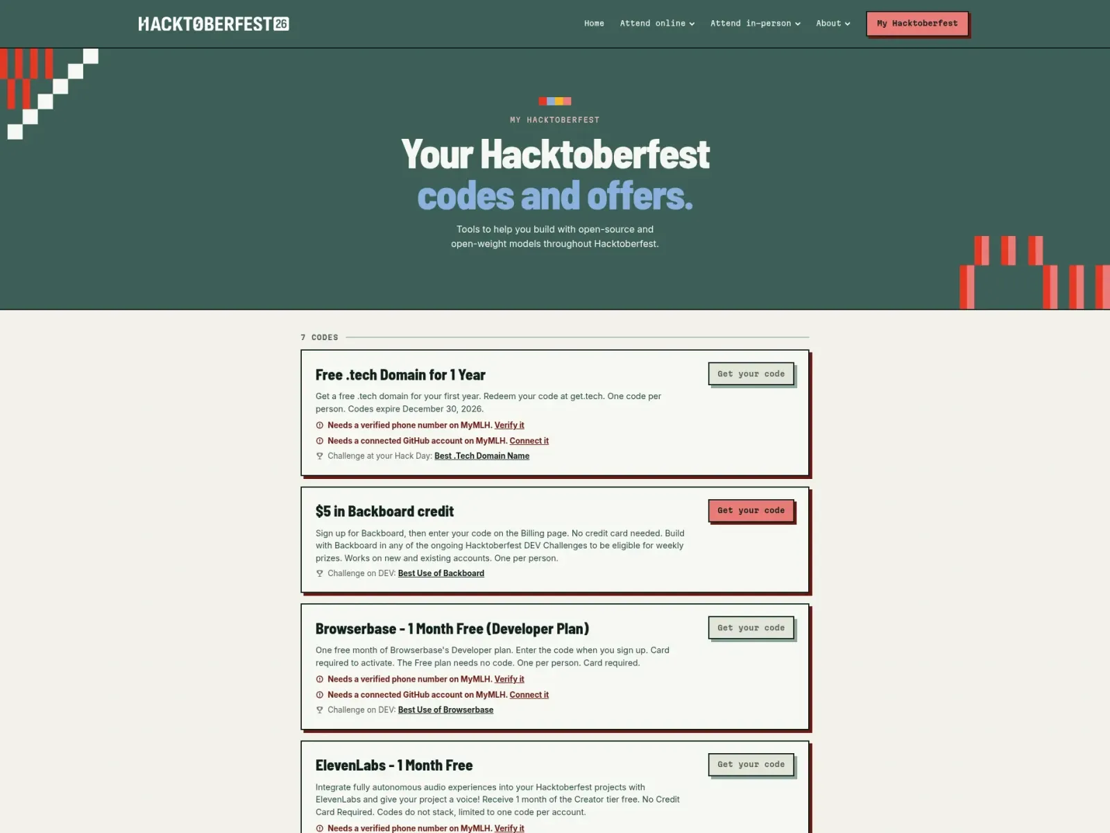 How to unlock the Hacktoberfest 2026 codes (proof screenshot)